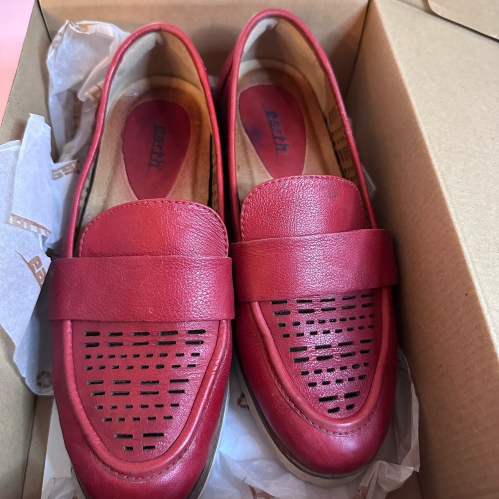 earth Red Premium Tumbled Leather Loafers - Picture 3 of 3